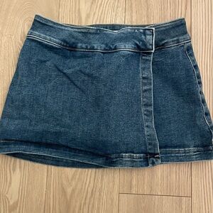 Garage Blue Denim Skirt